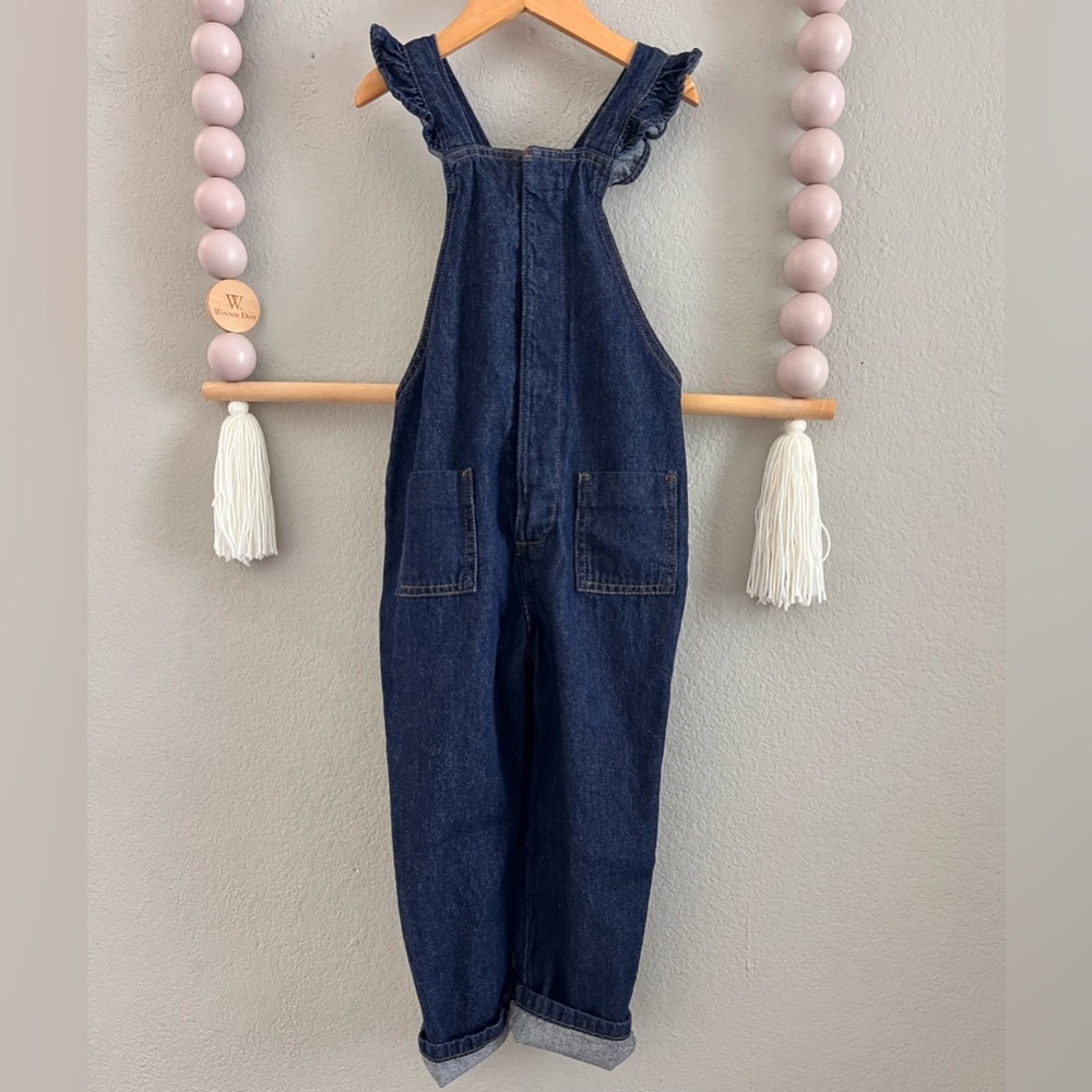 Cotton On Ruffled Denim Overalls